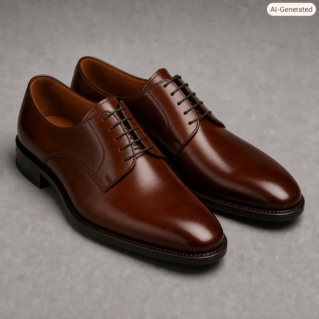 A pair of derby shoes